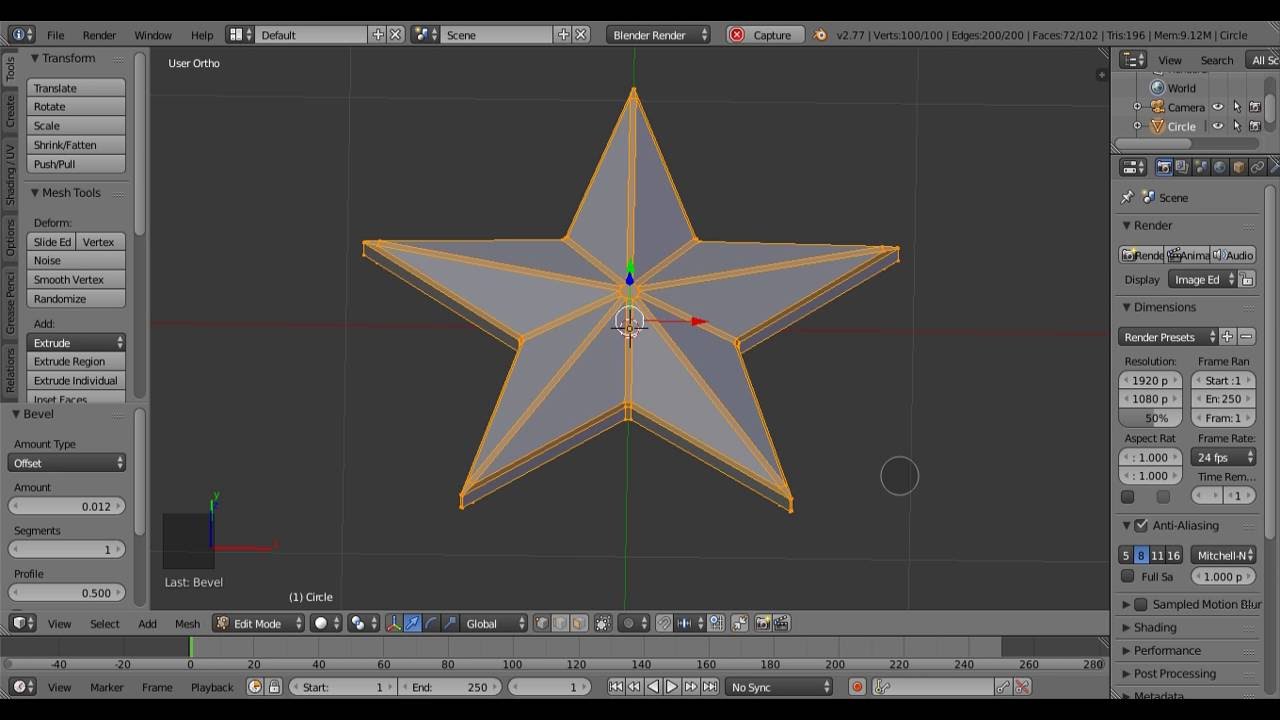 Мастер-класс по созданию 3D моделей в программе Blender.